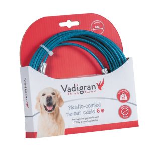 Aanlegkabel geplastificeerd blauw 6m